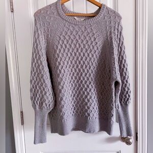 Terra & Sky Textured Gray Sweater size 0X (14w)